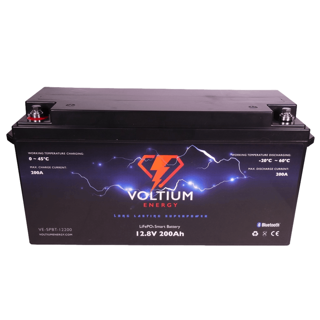 Voltium Energy LiFePO4 Lithium Batterij 12,8 Volt 200Ah 2560Wh Top Merken Winkel